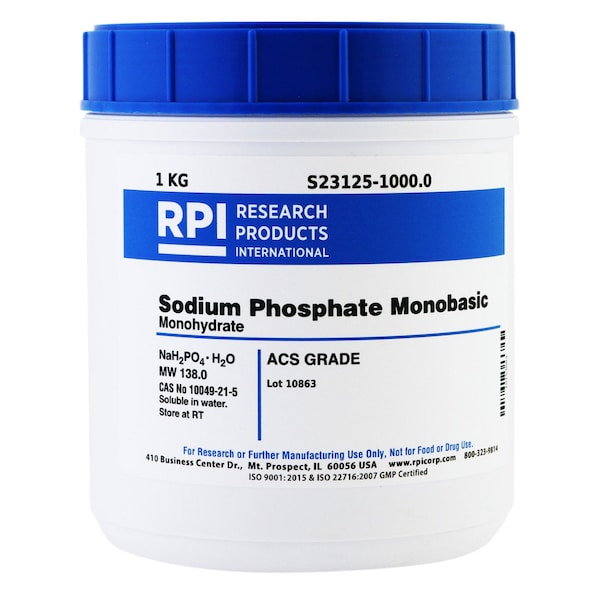 Sodium Phosphate Monobasic, Monohydrate, ACS, 1 KG